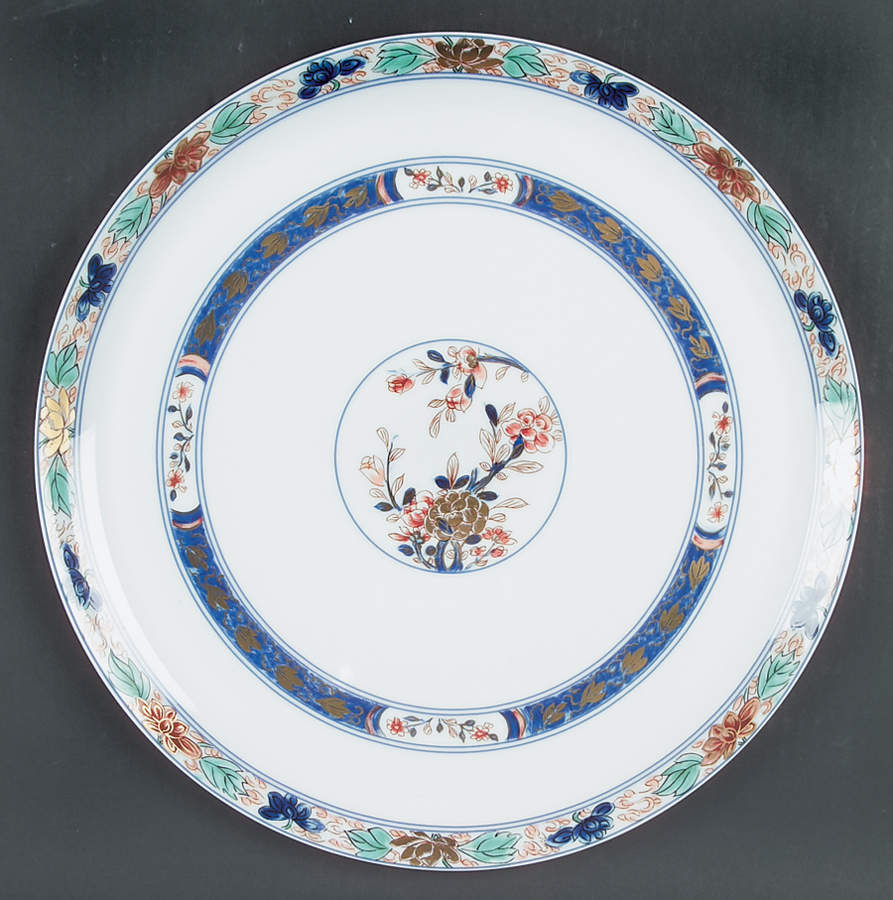 Koutani (White Background) Cake Plate by Raynaud-1