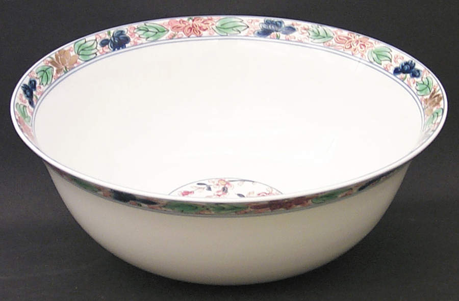 Koutani (White Background) 10" Large Salad Serving Bowl by Raynaud-1