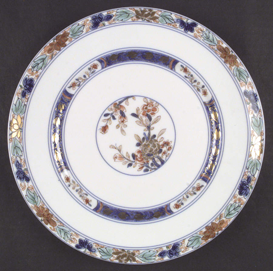 Koutani (White Background) Dinner Plate by Raynaud-1