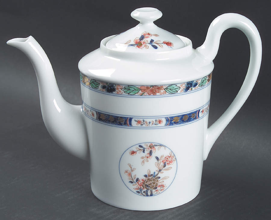 Koutani (White Background) Coffee Pot & Lid by Raynaud-1