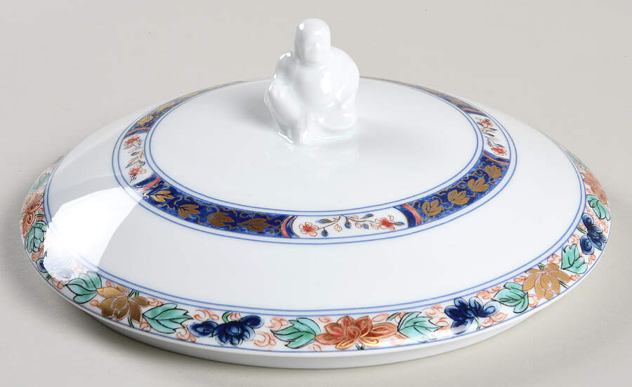 Koutani (White Background) Lid for Tureen by Raynaud-1