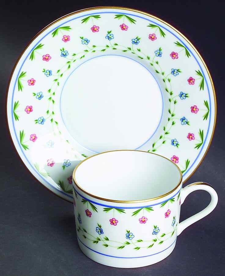 Lafayette Flat Cup & Saucer Set by Raynaud-1
