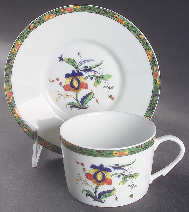 Louviers Flat Cup & Saucer Set by Raynaud-1