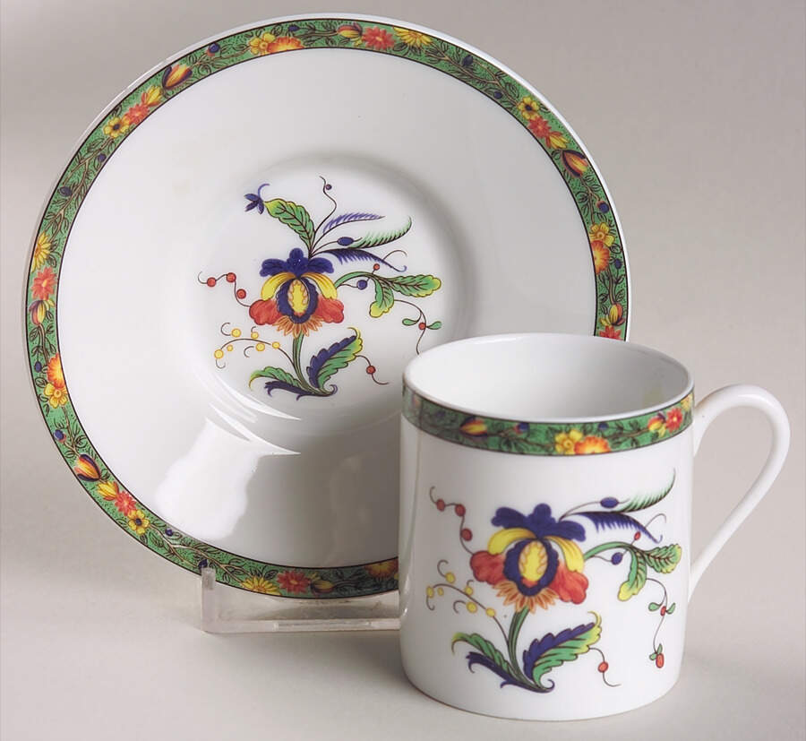 Louviers Flat Demitasse Cup & Saucer Set by Raynaud-1
