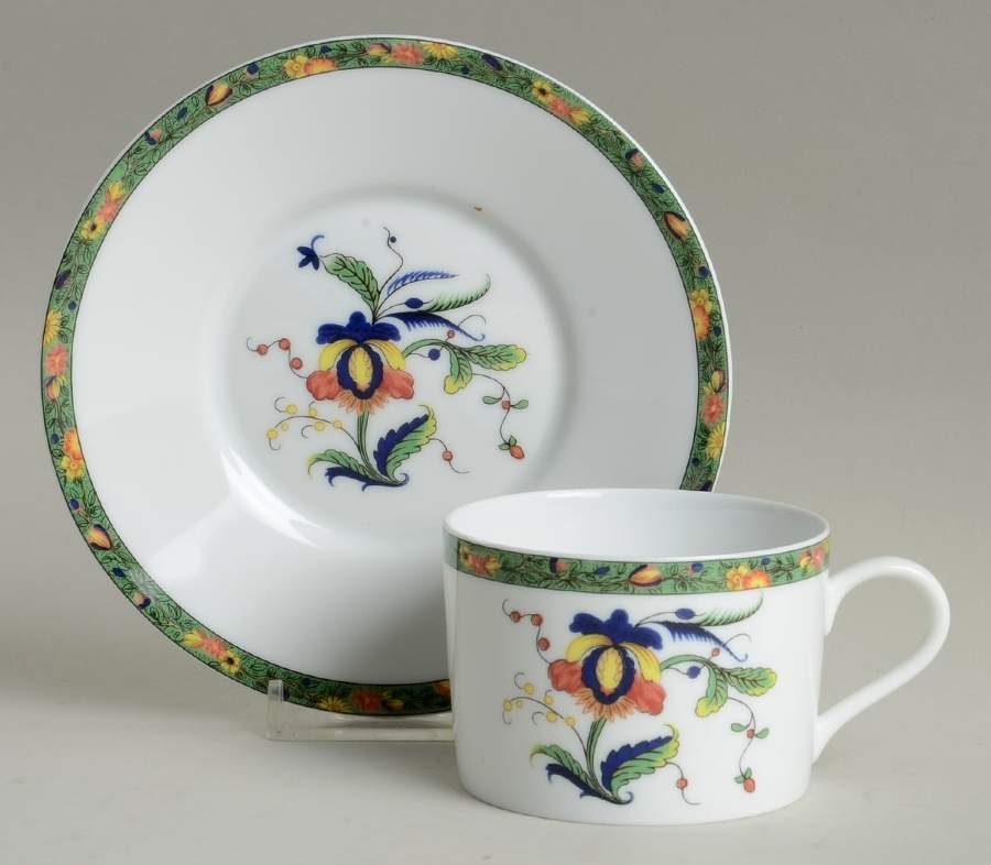 Louviers Flat Cup & Saucer Set by Raynaud-1