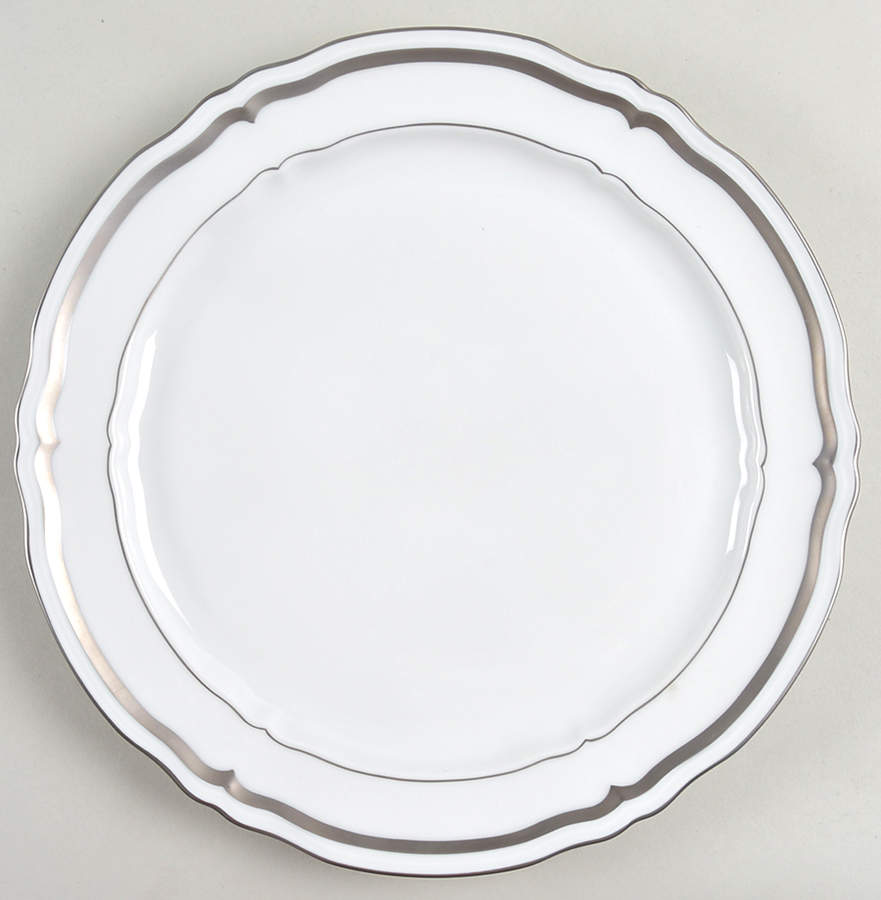 Marie Antoinette Platinum Dinner Plate by Raynaud-1