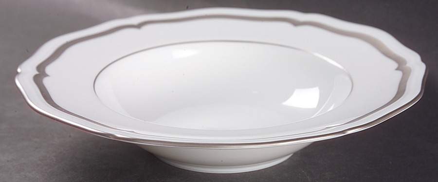 Marie Antoinette Platinum Rim Soup Bowl by Raynaud-1