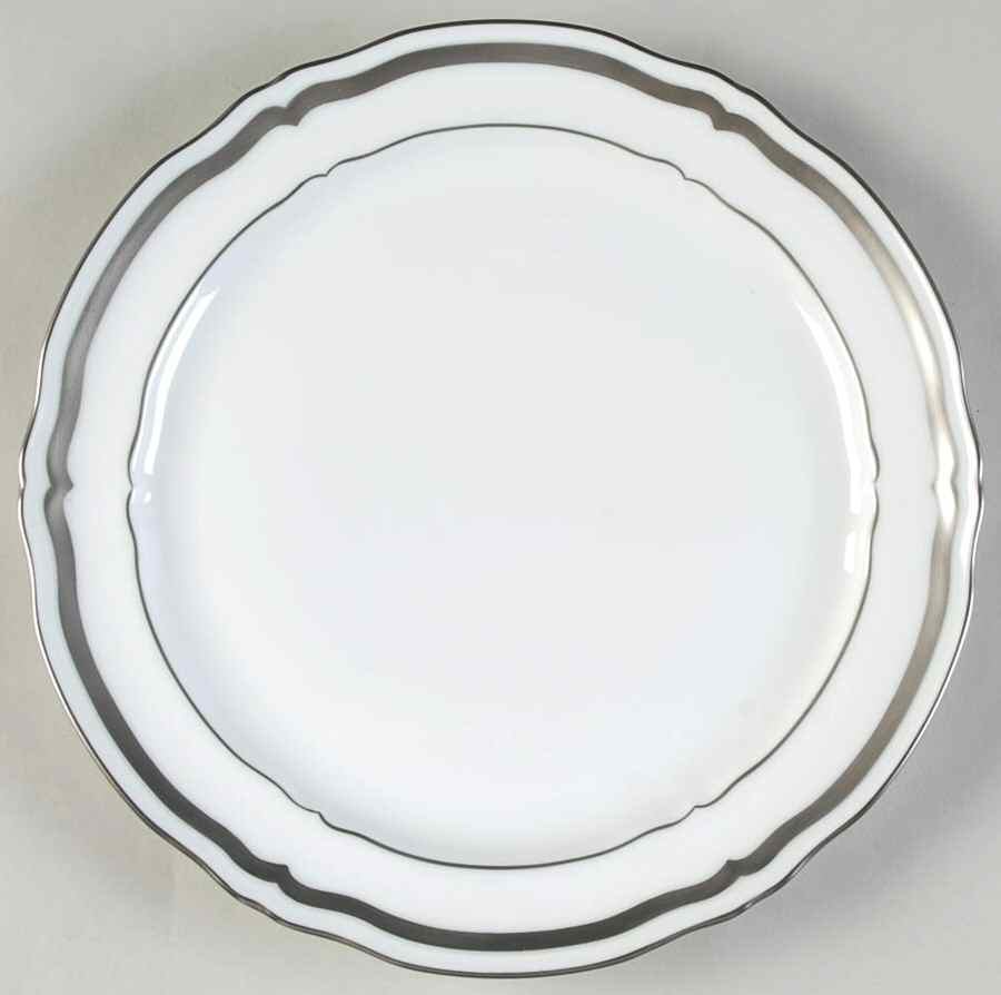 Marie Antoinette Platinum Dessert Luncheon Plate by Raynaud-1