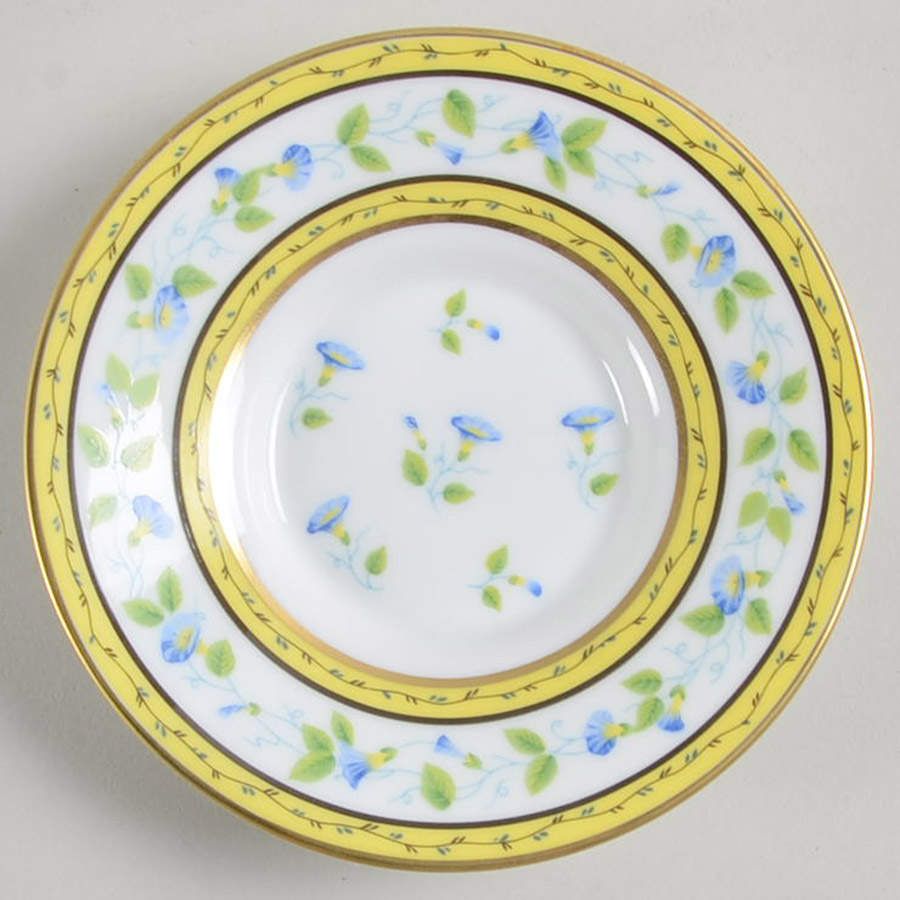 Morning Glory (Spray) Saucer for Demitasse Cup by Raynaud-1