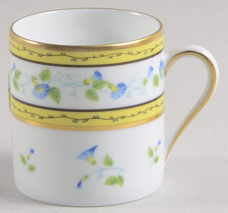 Morning Glory (Spray) Flat Demitasse Cup by Raynaud-1