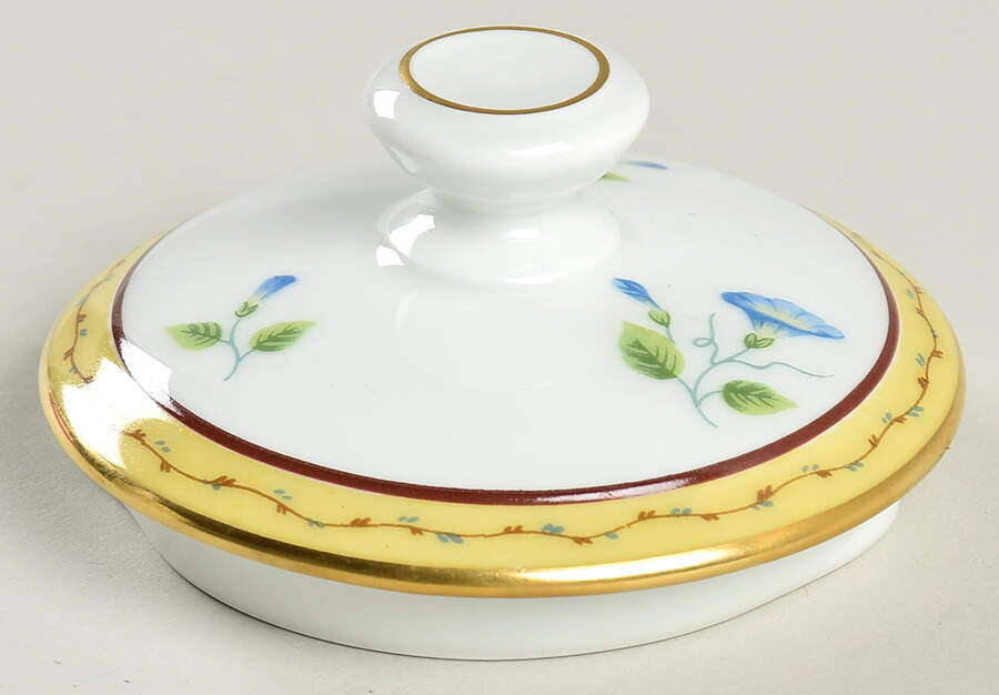 Morning Glory (Spray) Lid for Teapot by Raynaud-1