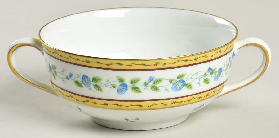 Morning Glory (Spray) Flat Cream Soup Bowl by Raynaud-1