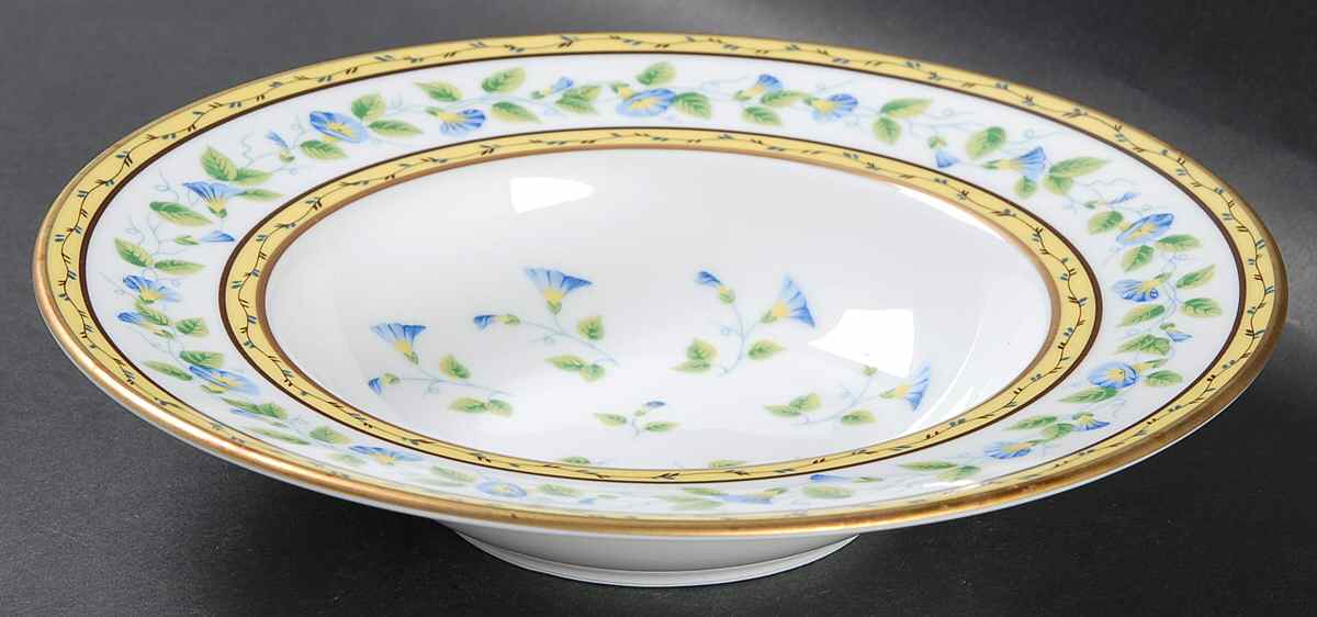 Morning Glory (Spray) Rim Soup Bowl by Raynaud-1