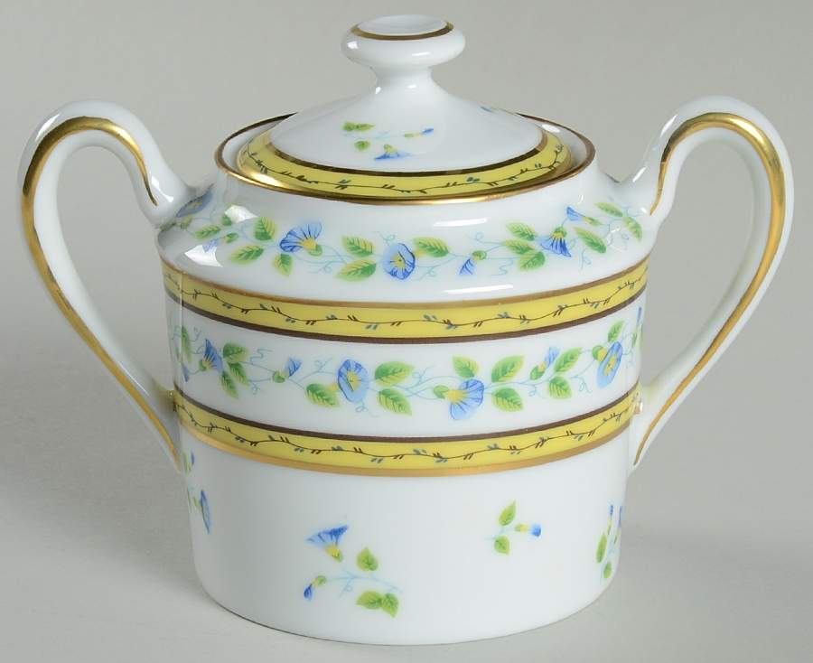 Morning Glory (Spray) Sugar Bowl & Lid by Raynaud-1