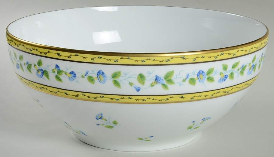Morning Glory (Spray) 9" Salad Serving Bowl by Raynaud-1