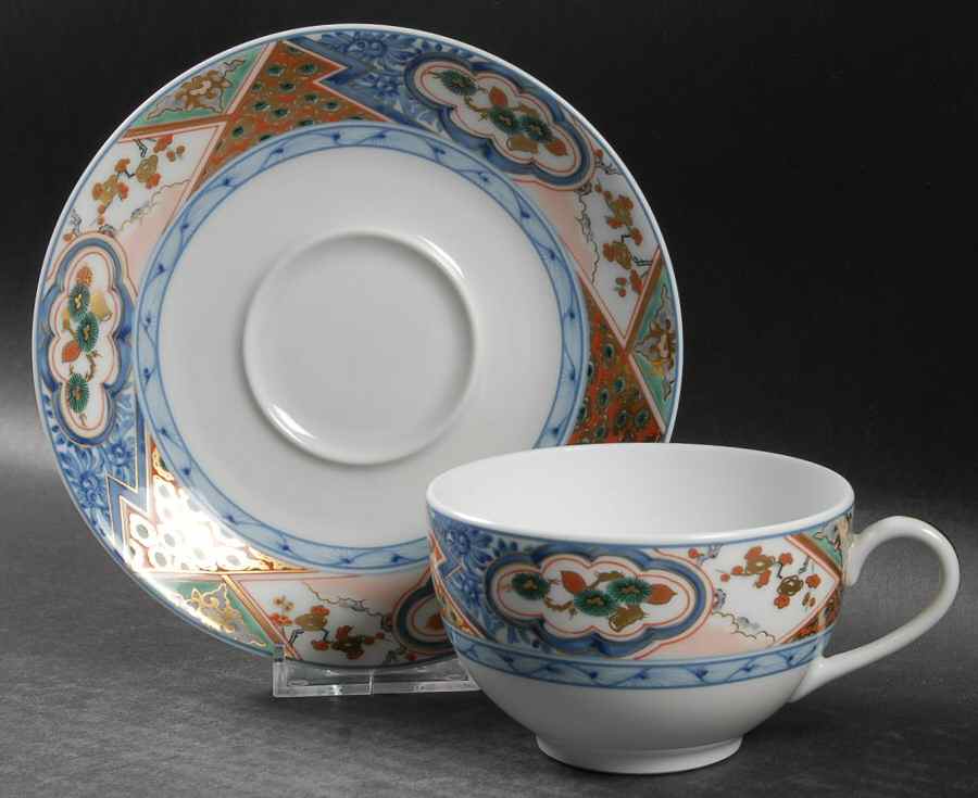 Nin Sou Flat Cup & Saucer Set by Raynaud-1
