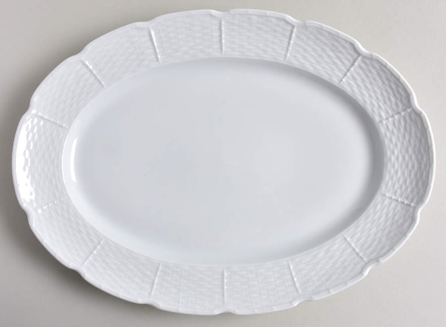 Osier 14" Oval Serving Platter by Raynaud-1