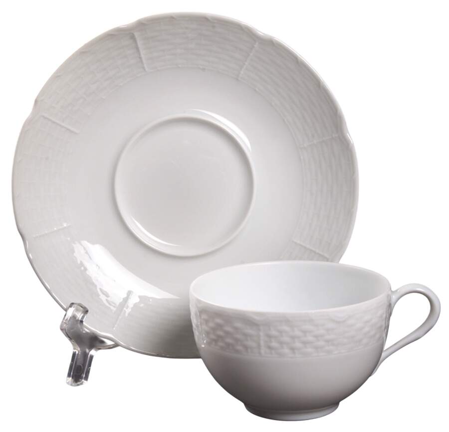 Osier Flat Cup & Saucer Set by Raynaud-1