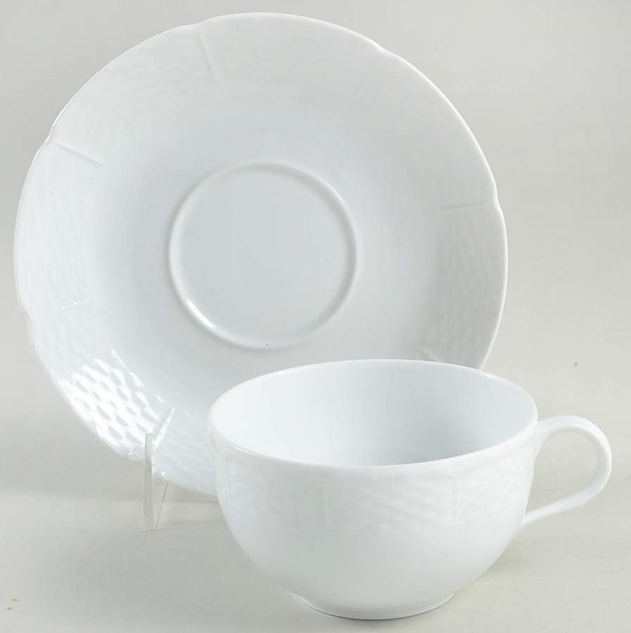 Osier Breakfast Cup & Saucer Set by Raynaud-1
