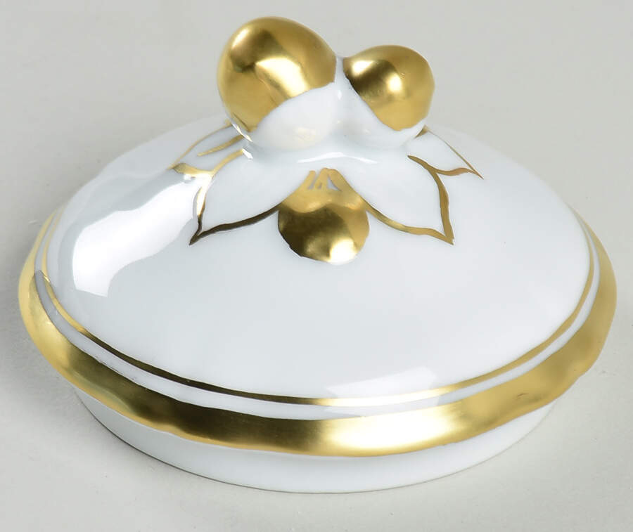 Polka White (Gold Trim) Lid for Sugar Bowl by Raynaud-1