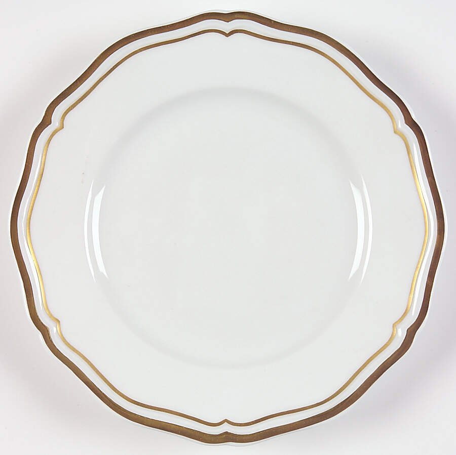 Polka White (Gold Trim) Bread & Butter Plate by Raynaud-1
