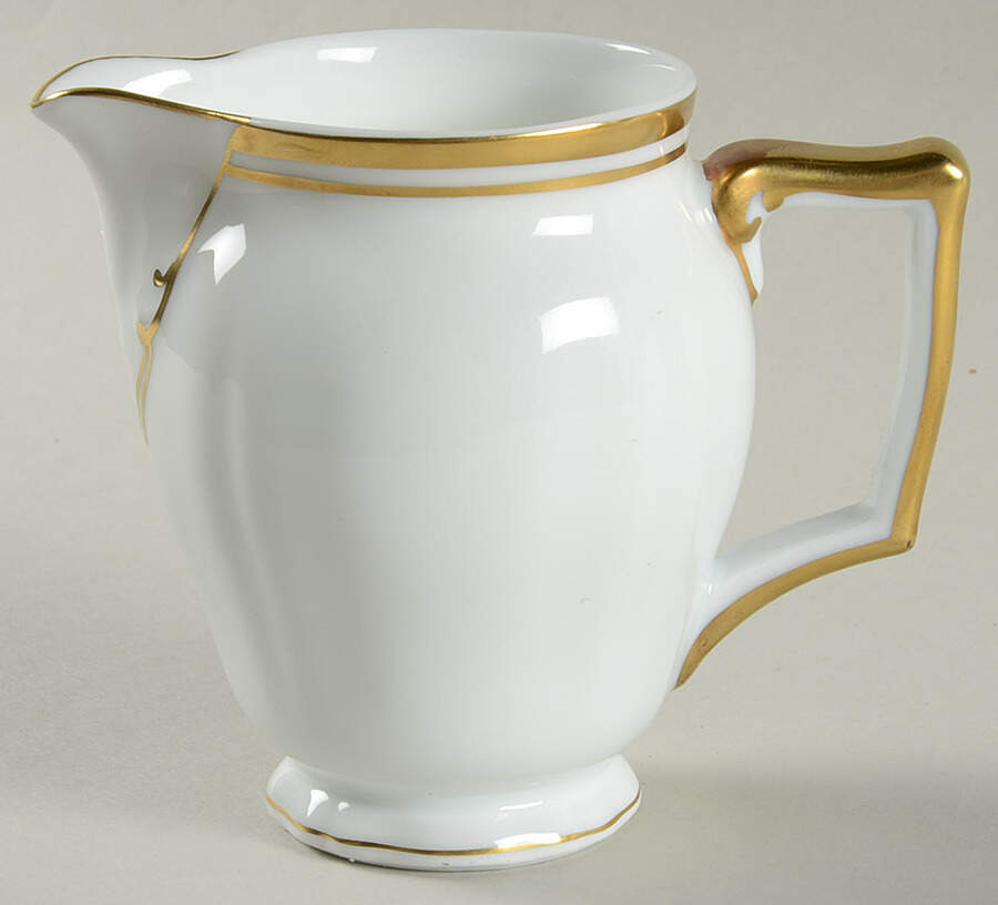 Polka White (Gold Trim) Creamer by Raynaud-1