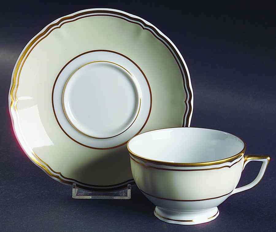 Polka Ivory Footed Cup & Saucer Set by Raynaud-1