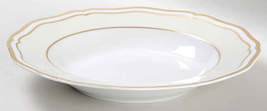 Polka Ivory 9" Individual Pasta Bowl by Raynaud-1