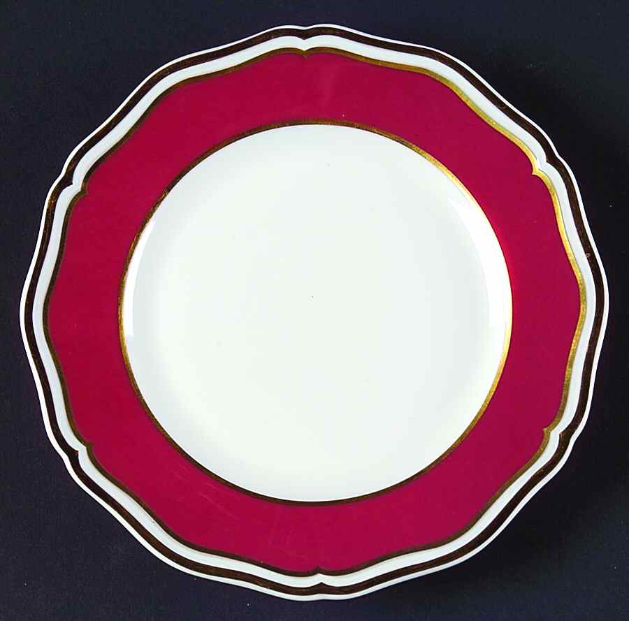 Polka Red Bread & Butter Plate by Raynaud-1