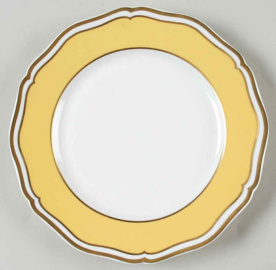 Polka Yellow Dessert Luncheon Plate by Raynaud-1