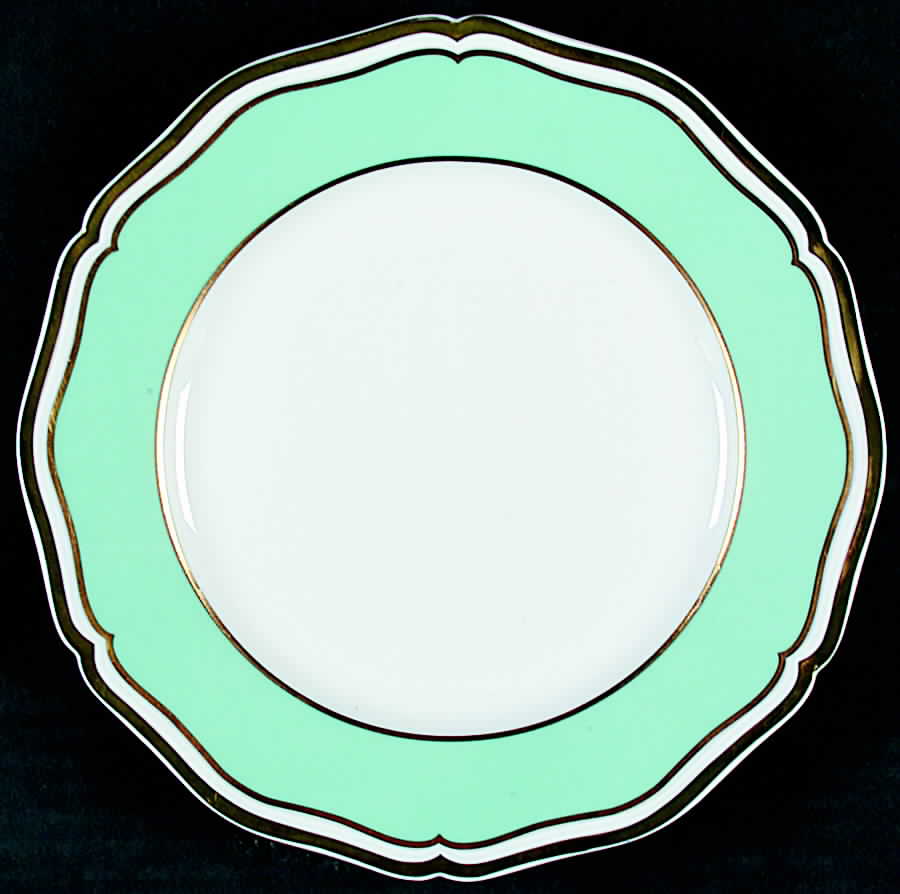 Polka Green Dessert Luncheon Plate by Raynaud-1