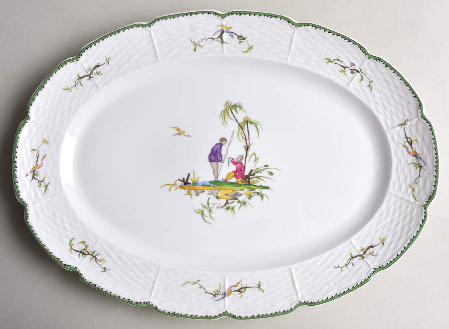Si Kiang 16" Oval Serving Platter by Raynaud-1