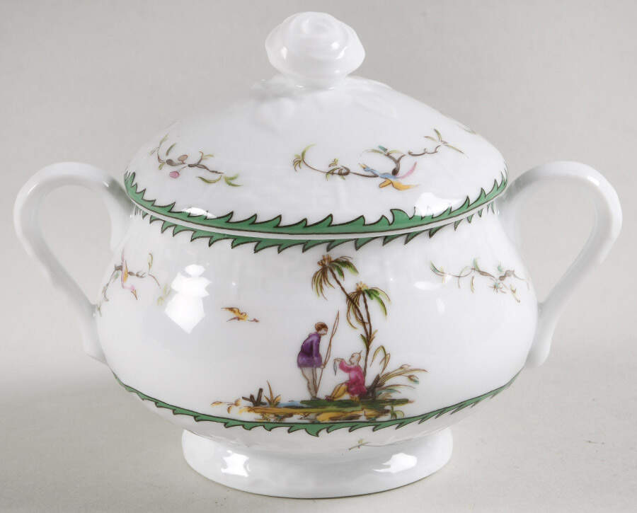 Si Kiang Sugar Bowl & Lid by Raynaud-1
