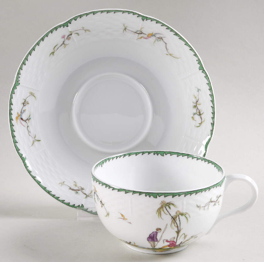 Si Kiang Breakfast Cup & Saucer Set by Raynaud-1
