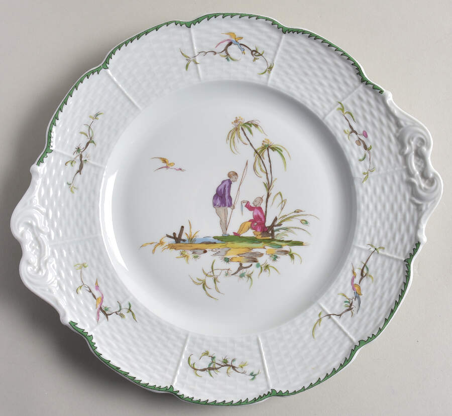 Si Kiang Handled Cake Plate by Raynaud-1