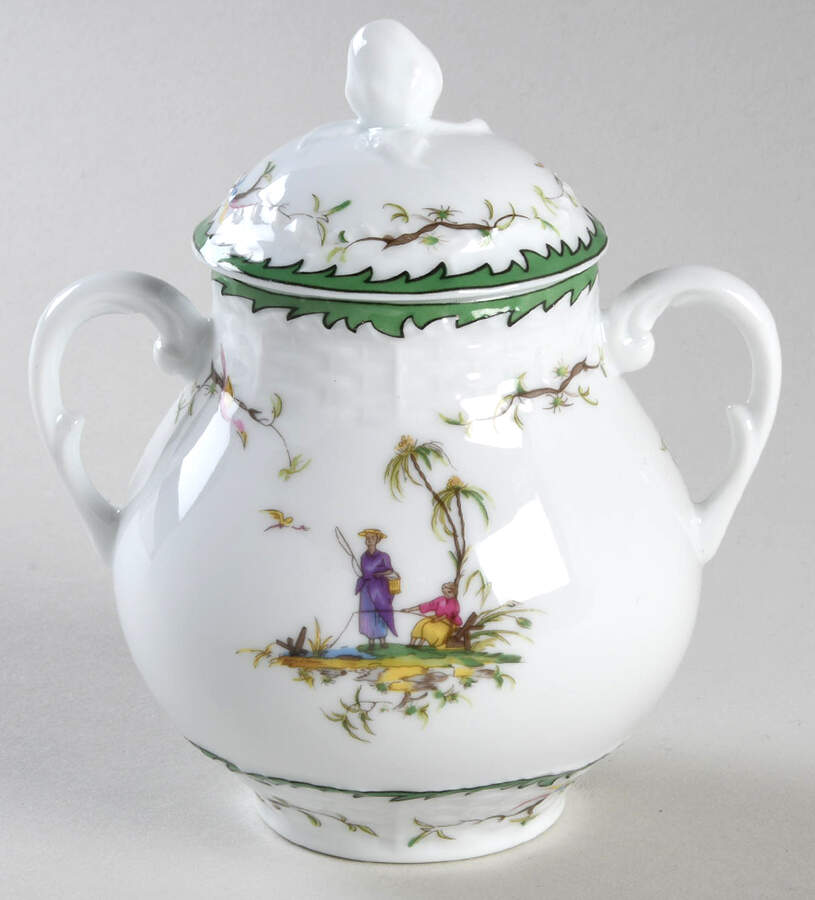 Si Kiang Sugar Bowl & Lid by Raynaud-1