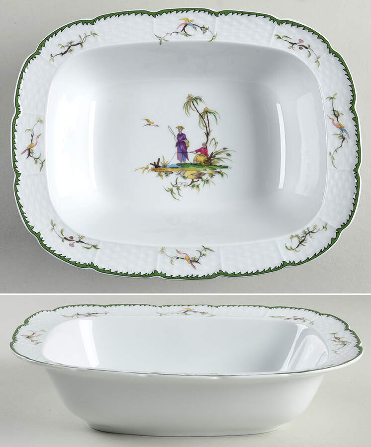 Si Kiang 10" Oval Vegetable Bowl by Raynaud-1
