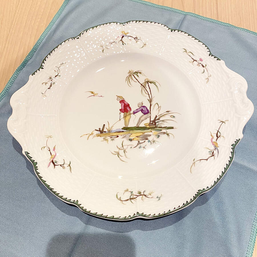 Si Kiang Handled Cake Plate by Raynaud-1