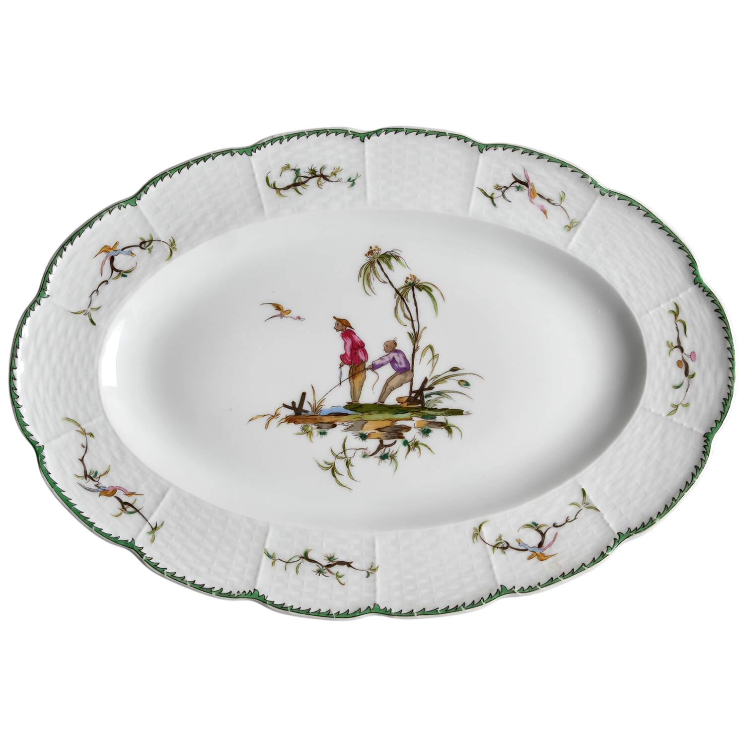 Si Kiang 14" Oval Serving Platter by Raynaud-1