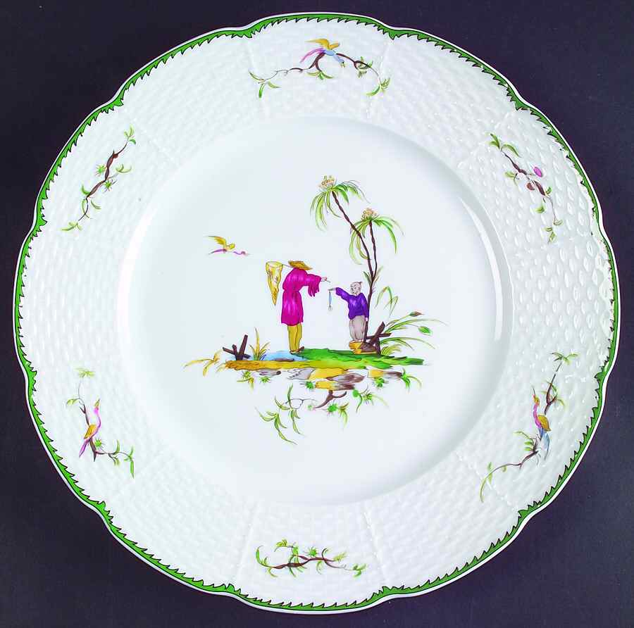 Si Kiang Large Dinner Plate by Raynaud-1