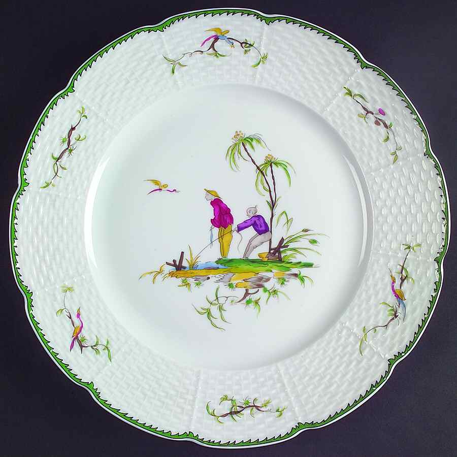 Si Kiang Large Dinner Plate by Raynaud-1