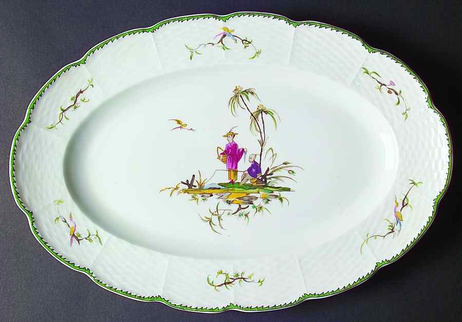 Si Kiang 14" Oval Serving Platter by Raynaud-1