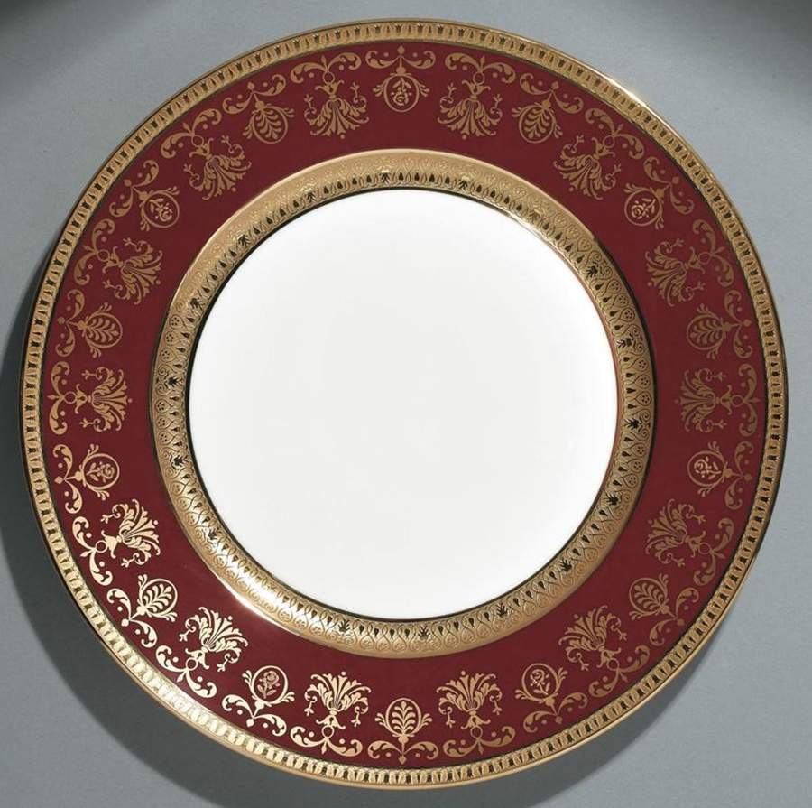 Eugenie Rouge Dinner Plate by Raynaud-1