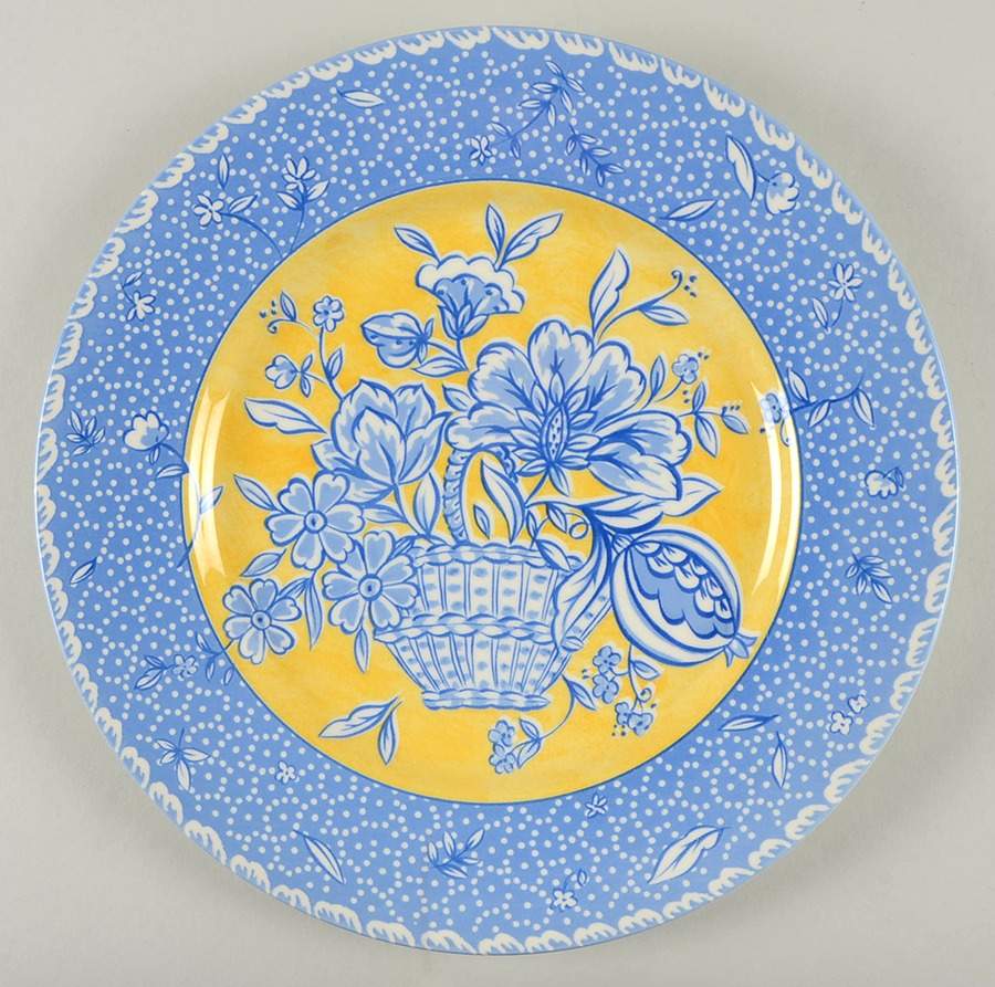 English Toile Dinner Plate by Royal Stafford-1