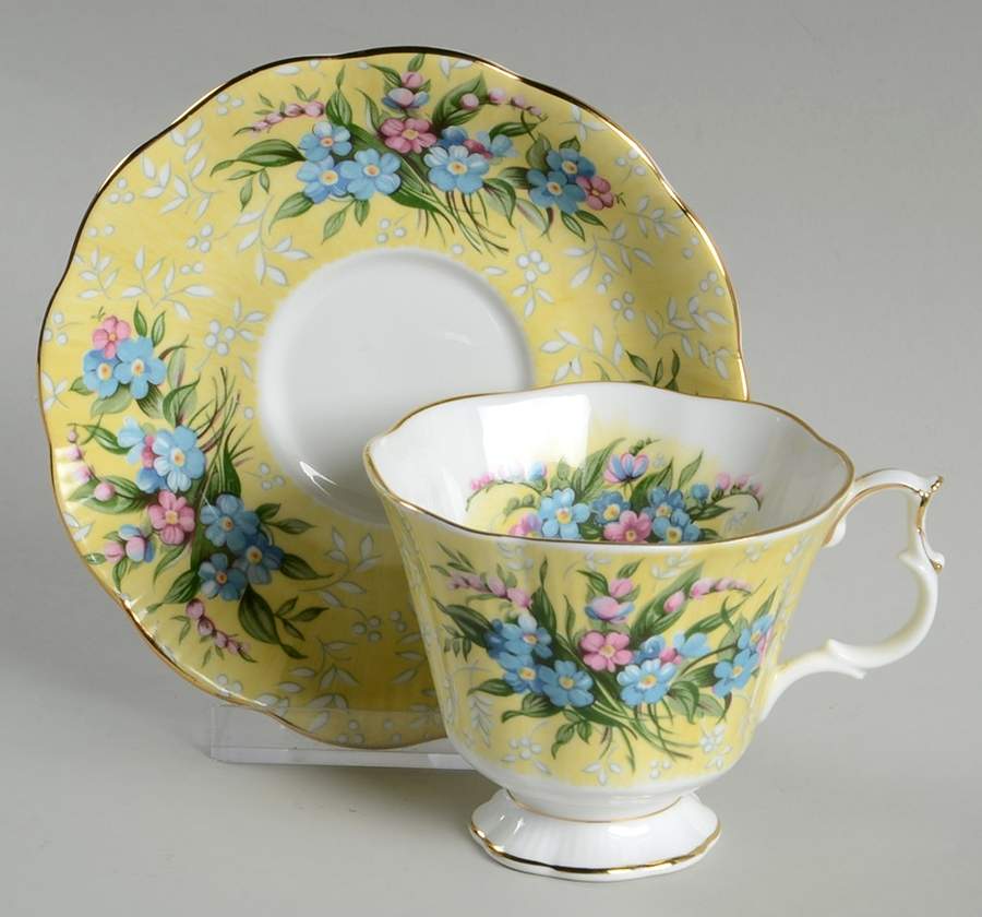 Festival Series Footed Cup & Saucer Set by Royal Albert-1