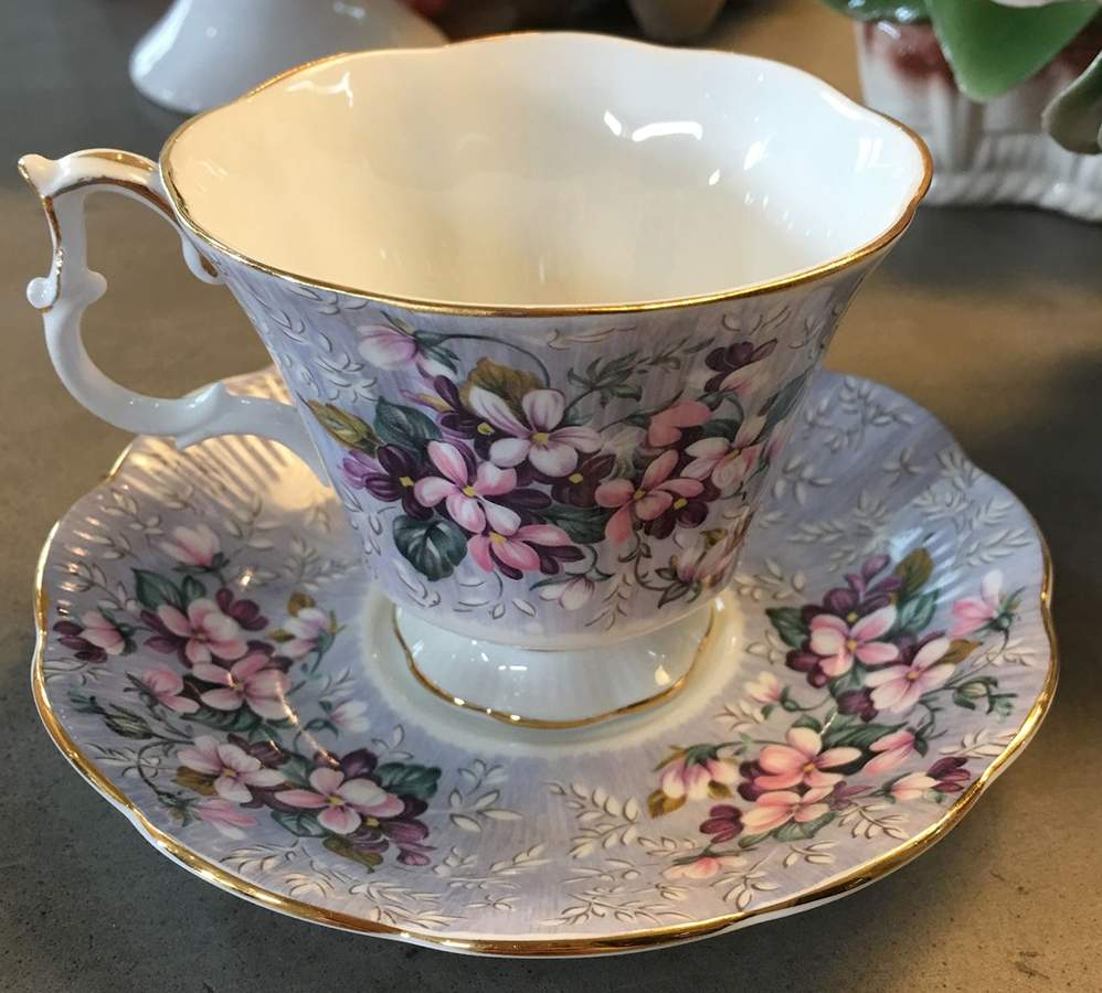 Festival Series Footed Cup & Saucer Set by Royal Albert-1