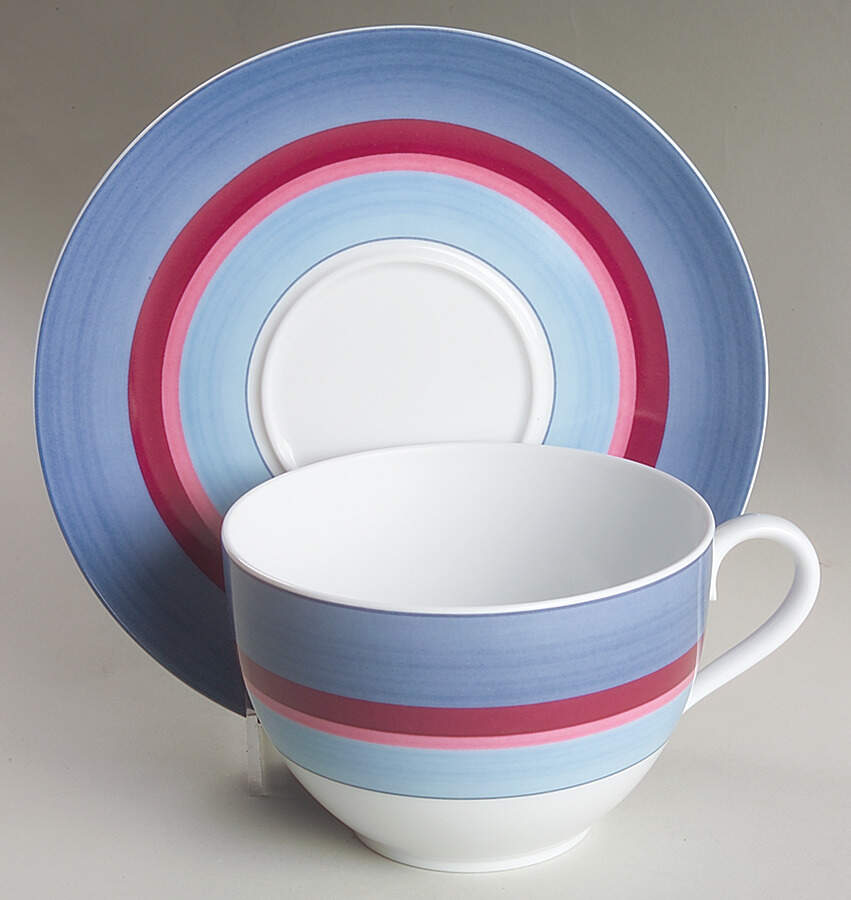 Bayadere Blue Jumbo Cup & Saucer Set by Raynaud-1