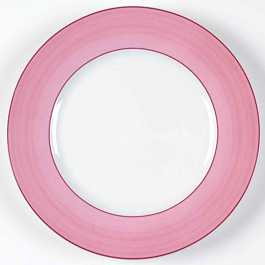 Pareo Pink (No Monograms) Dessert Luncheon Plate by Raynaud-1