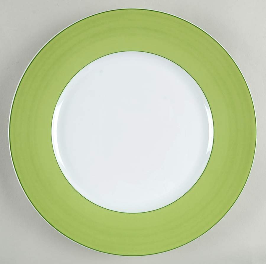 Pareo Green (No Monograms) Dinner Plate by Raynaud-1