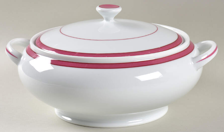 Tropic Pink (No Monogram) Tureen &  Lid by Raynaud-1